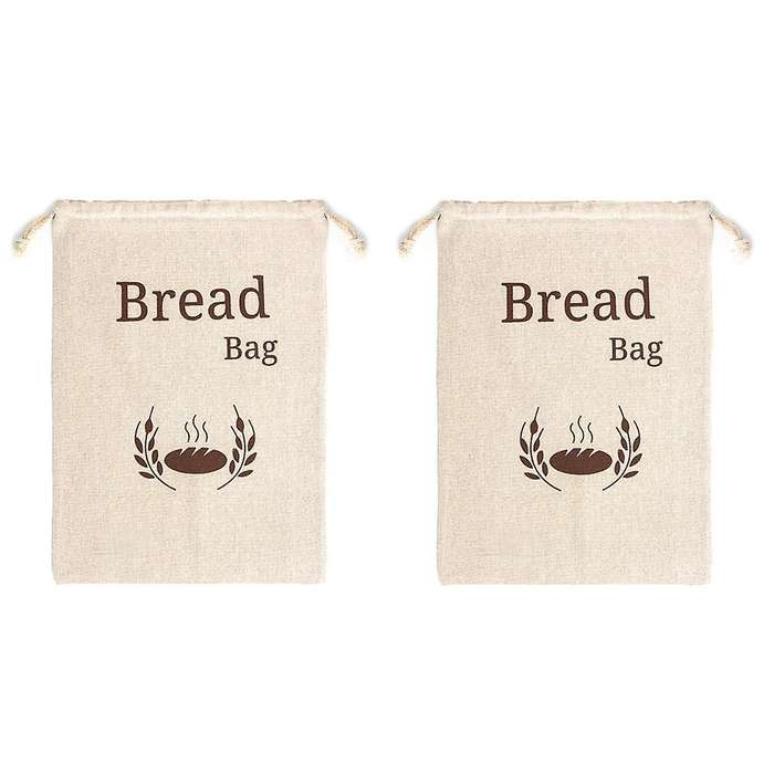 Organic Linen Bread Bag Reusable Bread Bags Food Storage Bag Bread Storage Bags Eco Bread Bag