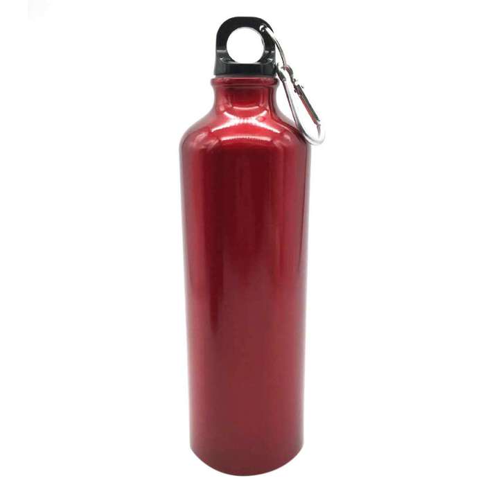 Outdoor Bicycle Mountaineering Kettle Light Drinking Straight Drop Metal Sports Water Bottle Red Sta