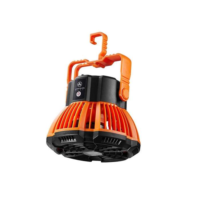 Outdoor Camping Fan with Led Lantern Portable Battery Operated Fan with Hang Hook Rechargeable Outd