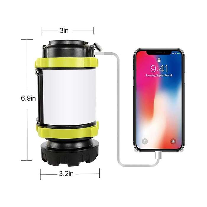 Outdoor Camping Lantern Rechargeable 3000 Capacity Power Bank Camping Flashlight Waterproof Portabl