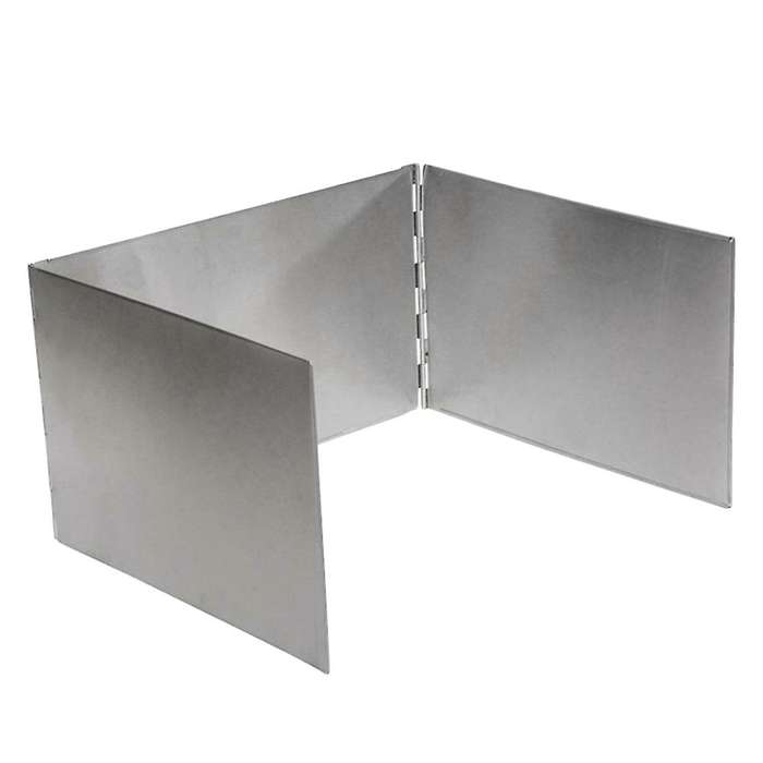 Outdoor Camping Picnic BBQ Stove Stainless Steel Windshield Plate