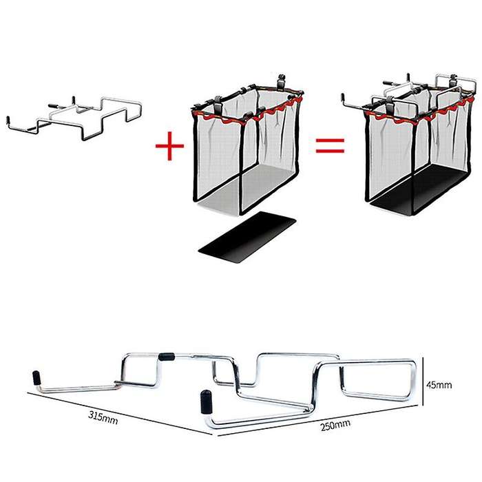 Outdoor Camping Storage Bag Kitchen Household Storage Trash Can Bracket Wire Picnic Table Garbage Ba