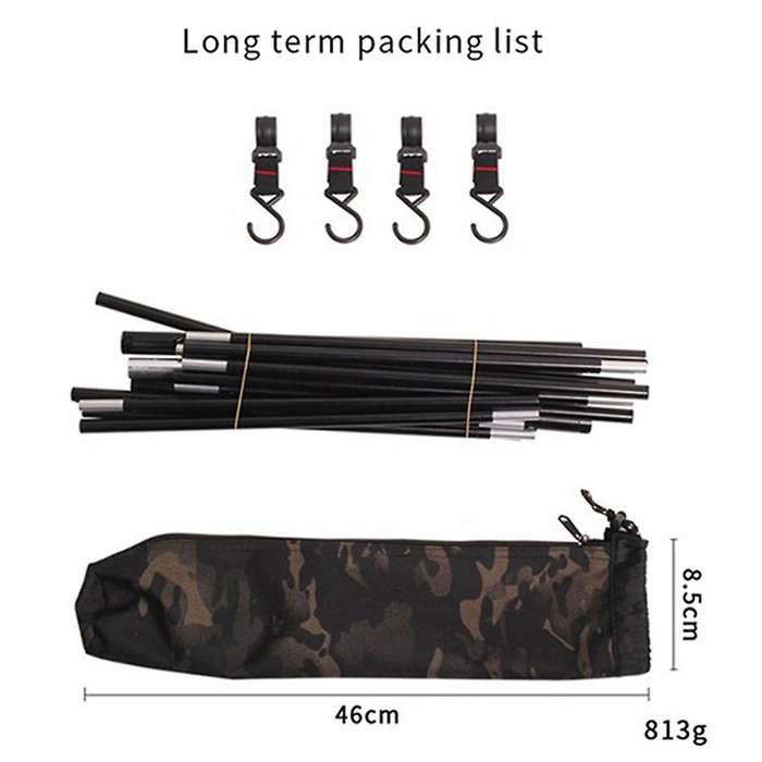 Outdoor Cooking Utensils Hanger Foldable Camping Clothes Hanger Triangular Pot Hanger Suitable For