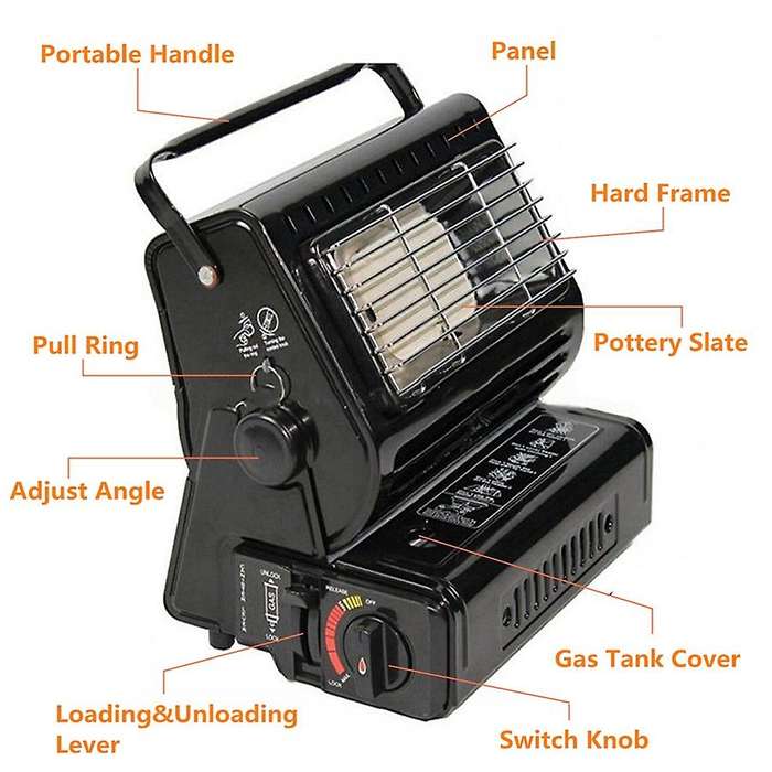 Outdoor Heat Cooker Gas Heater Camping Heating Aluminum Alloy Portable Camping Tent Portable Gas Hea