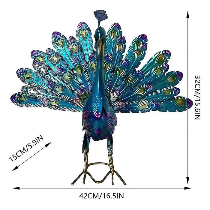 Outdoor Metal Statue Ornament DIY Art Crafts Garden Decoration Statue