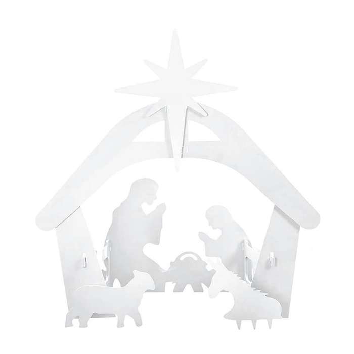 Outdoor Nativity Scene, Weatherproof Nativity Sets for Christmas Outdoor Decor, Lighted Decoration