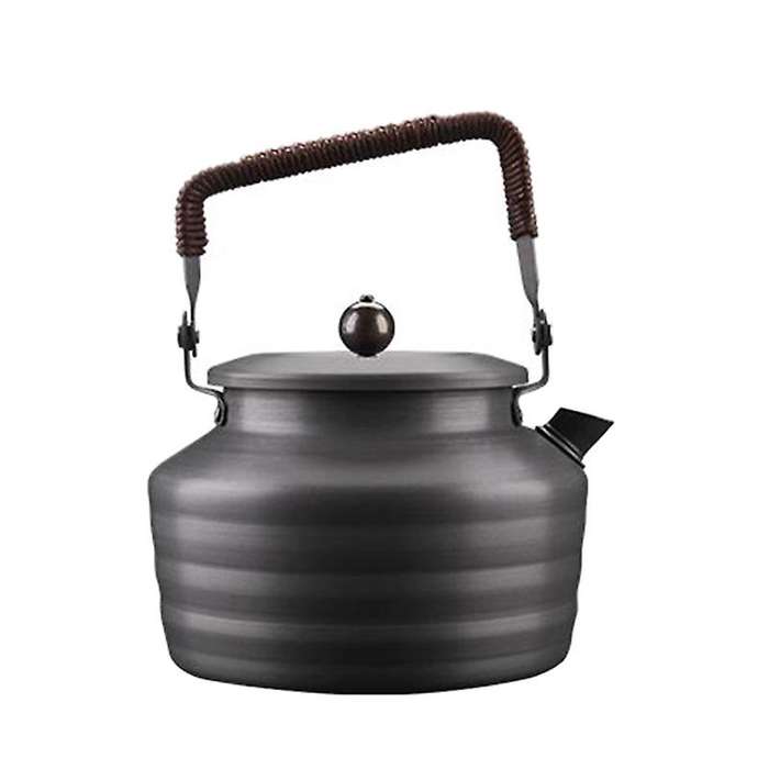 Outdoor Picnic Supplies 1.3L Ancient Chinese Style Kettle Boil Tea Coffee Kettle Water Jug Canteen C