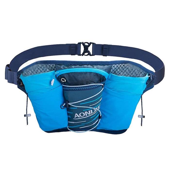 Outdoor Sports Belt Hydration Pack Double Water Tanks for Running Jogging Fitness Blue