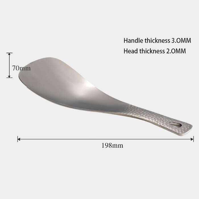 Outdoor Titanium Rice Spoon Scoop Home Kitchen Cooking Spatula for Camping Hiking Picnic