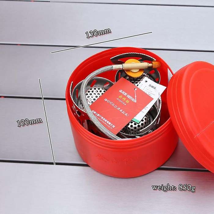 Outdoor Three Cooker Portable Folding Camping Fierce Fire Stove Picnic Hiking Cooking Gas Stove
