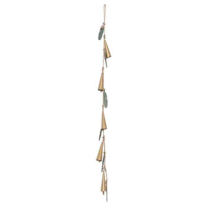 Outdoor Vintage Wind Chime,iron Art Pendant ,hanging Outdoor Hanging Leaf Wind Chime Decoration