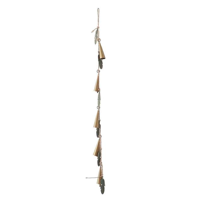 Outdoor Vintage Wind Chime,iron Art Pendant ,hanging Outdoor Hanging Leaf Wind Chime Decoration