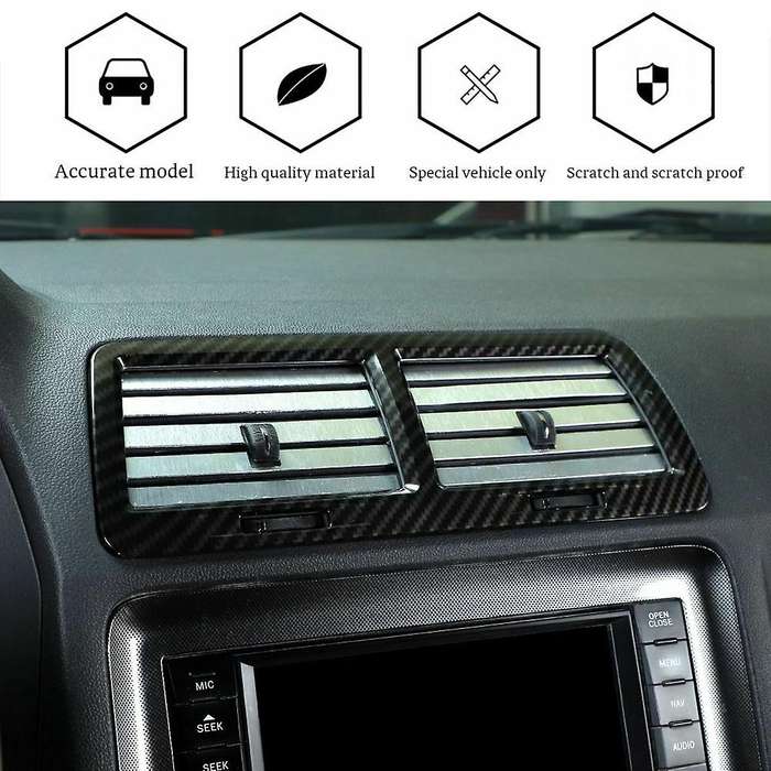 Outlet Cover Bezel ABS Trim for 2009-2014 Interior Accessories (Carbon Fiber)