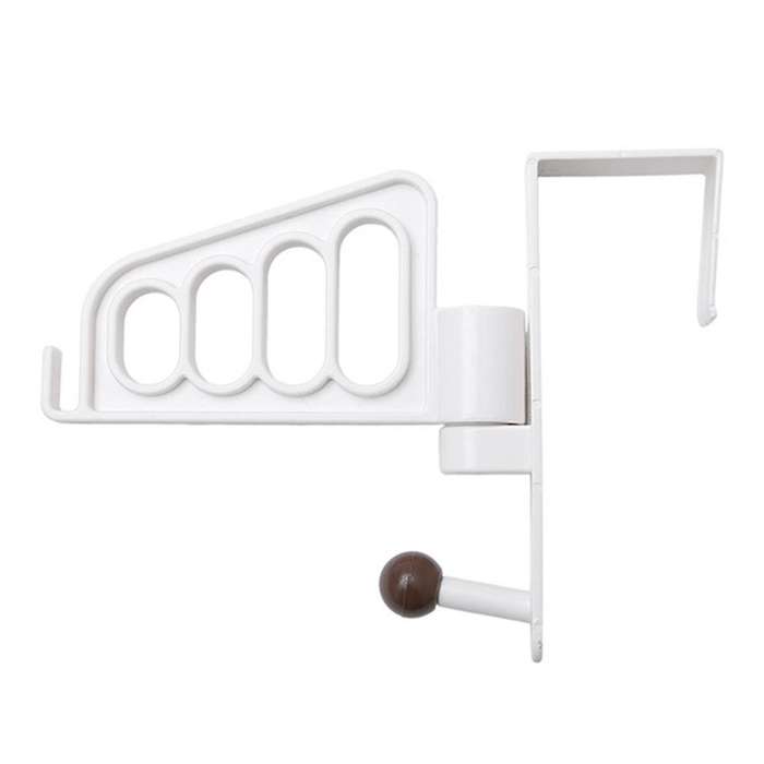 over Door Hook Bathroom Door Behind Clothes Hanger Storage Rack Plastic Rotating Door Rear Hanger Na