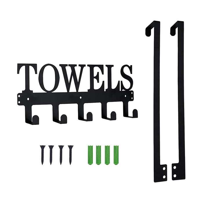 Over The Door Hooks Towel Rack Hanger for Bathroom Towel Holder ,organizer Accessories and Decor