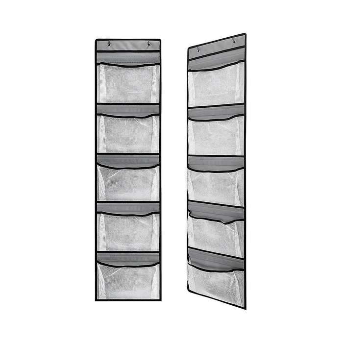 Over The Door Organizer with 5 Pockets Foldable Hanging Closet Storage Essentials Sundries Stuffed A