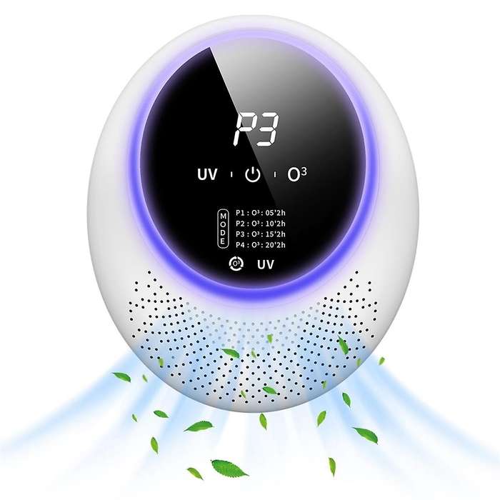 Ozone Machine Odor Removal for Home & Pets, Portable Generator with 10,000mAh Battery, Eliminator Ho