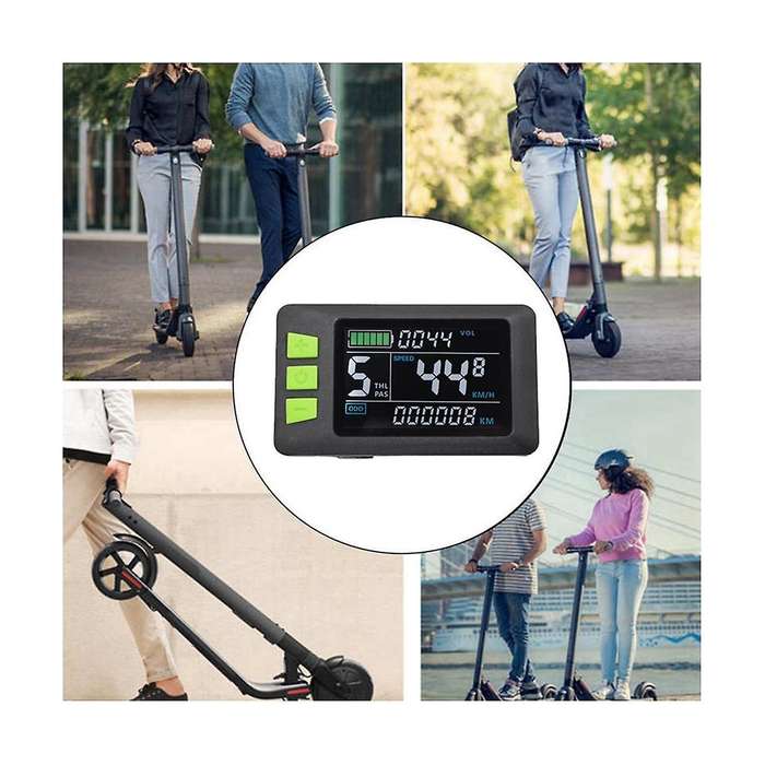 P3c Lcd Display Dashboard Colorful Screen 24/36/48/60v E-bike Meter+36v 350w Sine Wave Controller fo