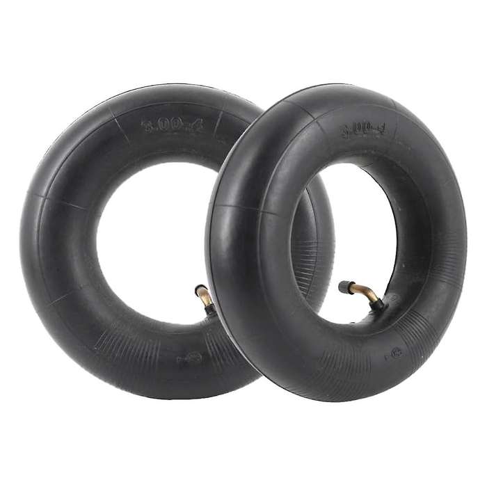 Pack of 2 Inner Tubes with TR87 Valve for Wheelbarrow, Sack Truck, Handcart 3.00-4, 10X3, 260X85 Bl