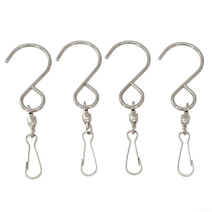 Pack of 2 Multi- Swivel Hooks for Hanging Crystal Twisters and
