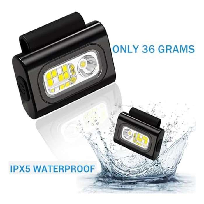 Pack of 2 Running Light Jogging, Headlight Jogging, Strong Magnetic LED Clip Lamp,1200 Lumens Chest