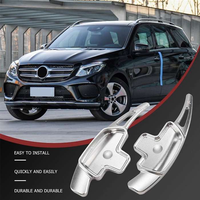 Paddle Shifter Extension for Aluminum Alloy Shift Paddle Blade Silver for C Cla E G Gla Glc Gls Met