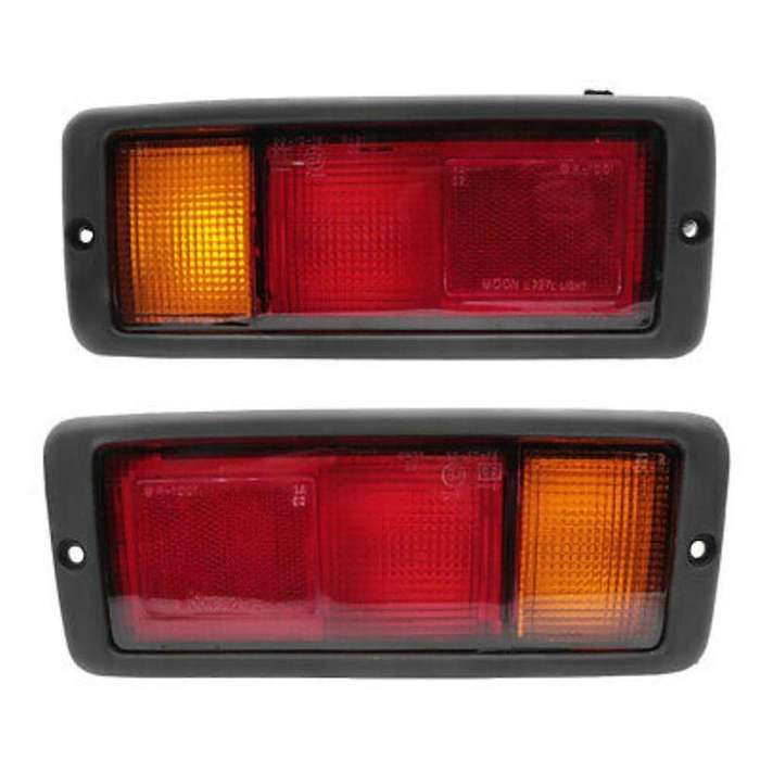 Pair Car Rear Bumper Tail Light Red Warning Brake Fog Lamp Accessories for Montero 1992-1999