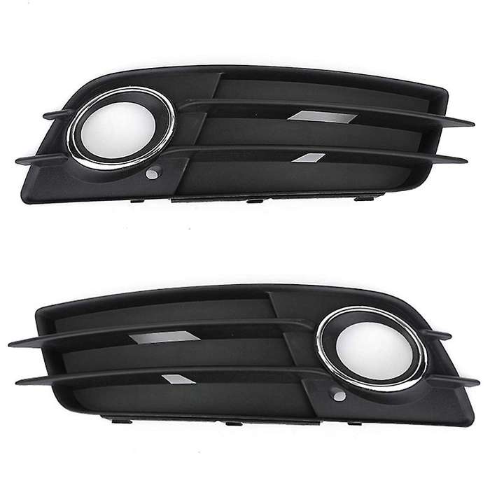 Pair Front Bumper Fog Light Grille Fog Light Cover 8K0807681C 8K0807682C for A4 B8 2008 2009 2010 20