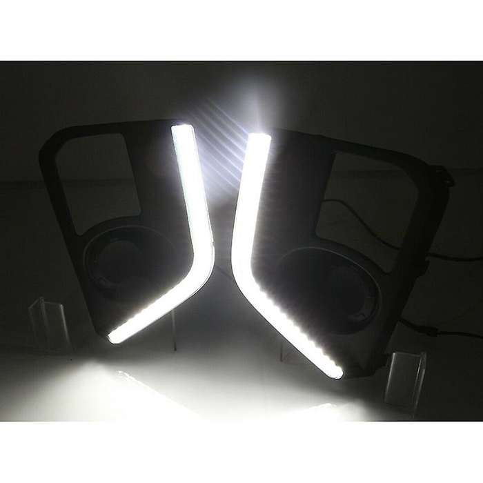 Pair LED Daytime Running Light DRL Yellow Turn for Triton L200 2019