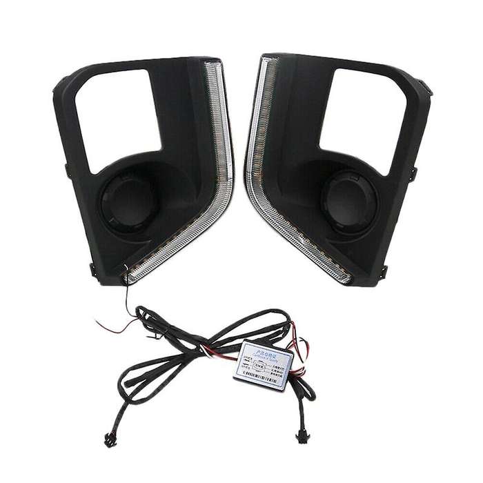 Pair LED Daytime Running Light DRL Yellow Turn for Triton L200 2019
