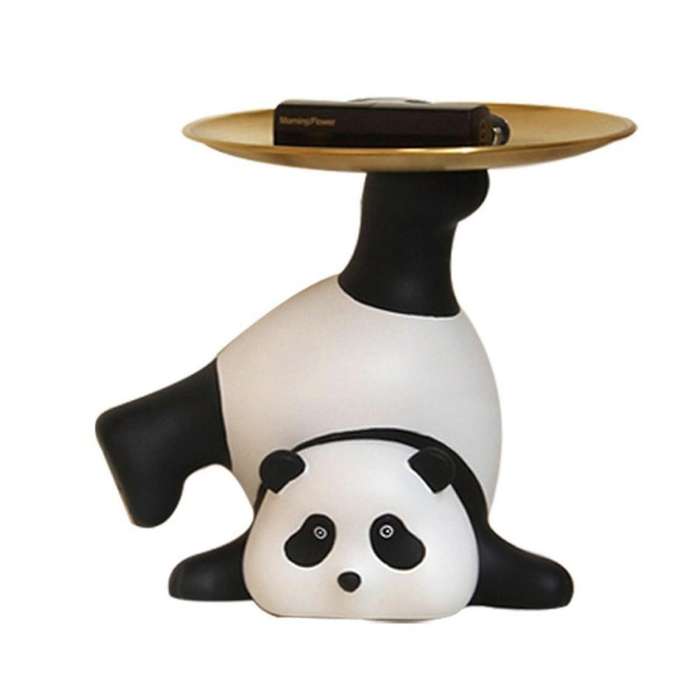 Panda Storage Decoration Entrance Tray Trinket Dish Key Ring Stand Home Decorations Bracelets Porch