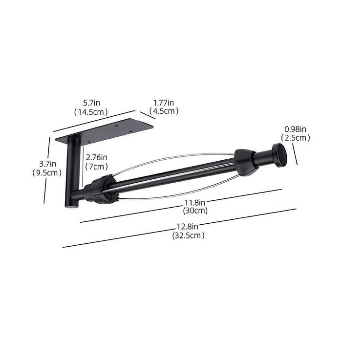 Paper Towel Holder Under Cabinet Single Hand Operable Wall Mount Paper Towel Holder with Damping Eff