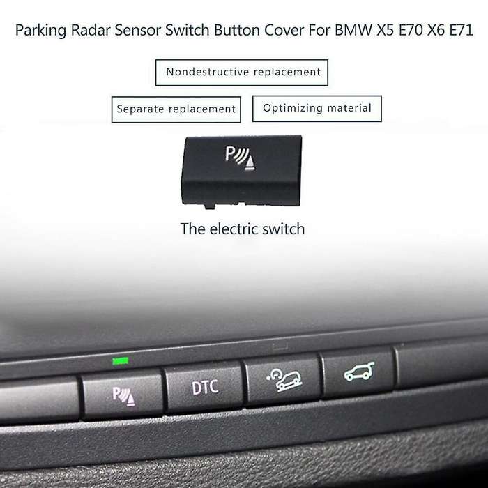 Parking Radar Sensor Switch Button Cover Compatible BMW X5 E70 2006-13 X6