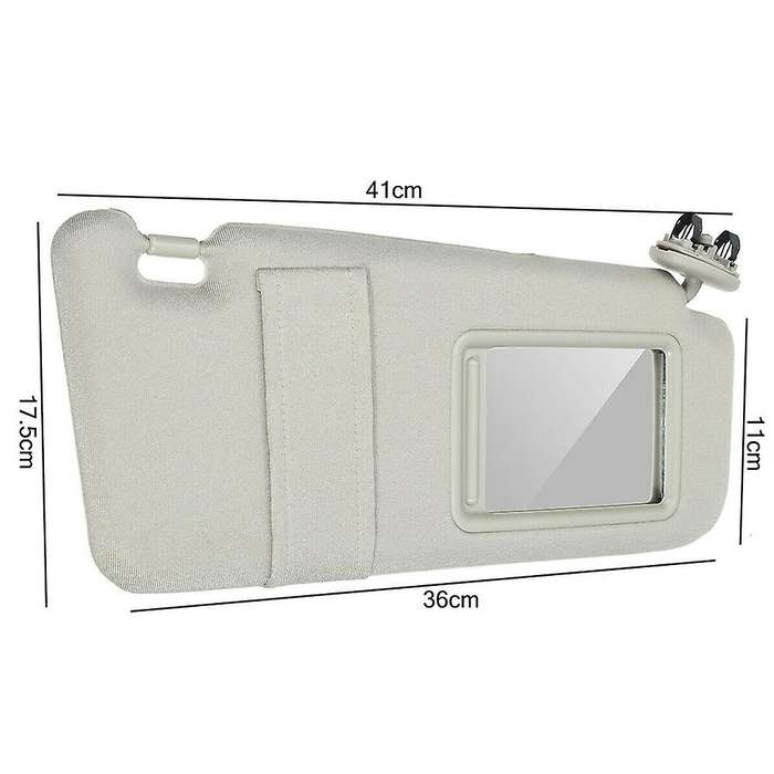 Passenger Side Beige Sun Visor for 2006-2011 without Sunroof 74310-06750-E0 7431006750E0