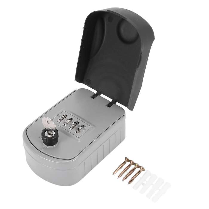 Password Key Storage Lock Box Key Bag Lock Box Wall Mounted Key Safe Storage Weatherproof Box for Ho