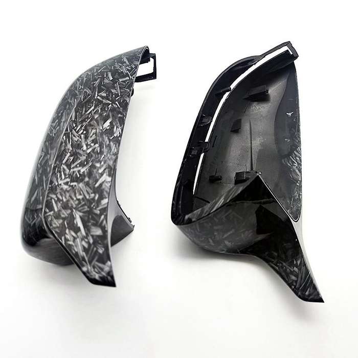 Pattern Ox Horn Side Door Rearview Mirror Cover Cap for 4 5 7 8 Series G30 G11 G12 Mirror Cover Repl