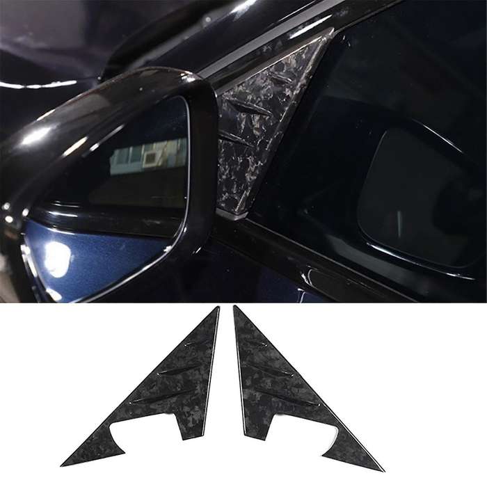 Pattern Car A-pillar Triangle Decoration Cover Trim Stickers for 3 Series G20 2020-2023 Trim Acces