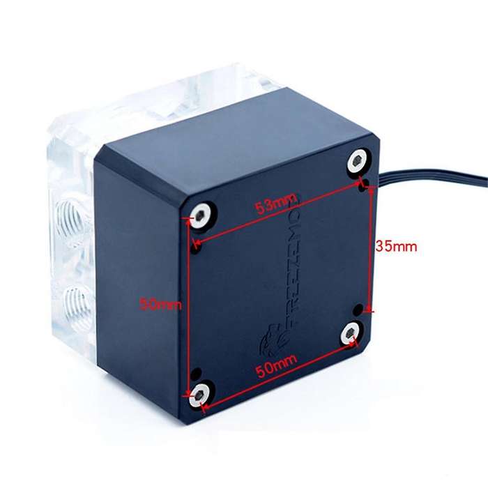 PC Water Cooling Pump Mute Silent Support PWM Intelligent Temperature Regulation Flow 800L/H, PU-FS4