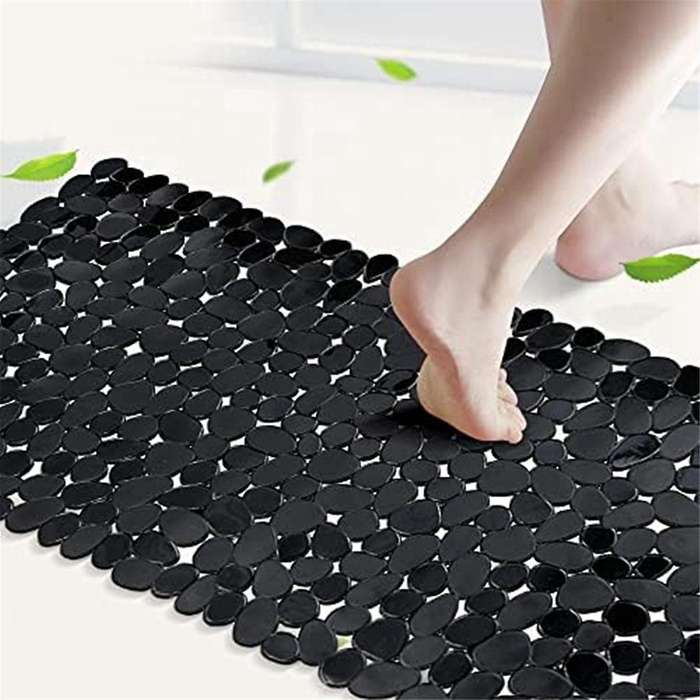 Pebble Bath Mat for Bathtub to Anti- Bathtub Mat In Shower (white)