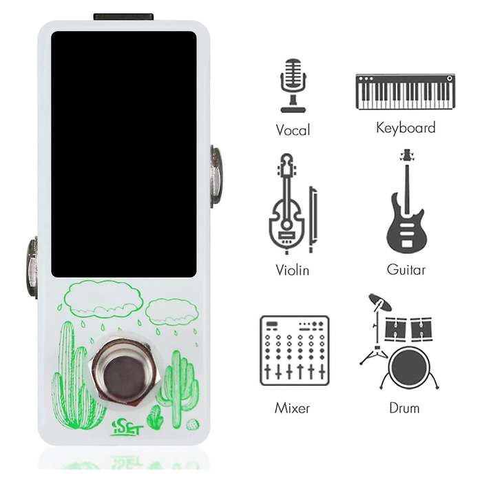 Pedal High Chromatic Auto with Lcd Display for Guitar Volin True Bypass