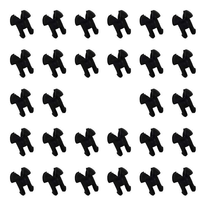 Peg Board Hook Locks,120Pc Peg Board Locks PegHook Stoppers for Stopping Hooks From Falling Off for
