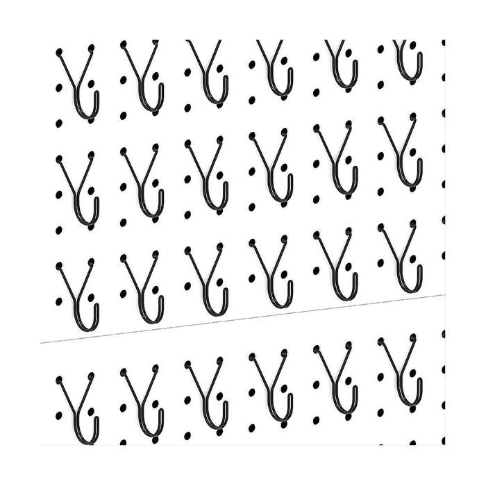 Peg Board Hooks,black J-hook for Hanging Jewelry, Keys, Retail Items, Small Tools, Fit 1/8in 3/16in