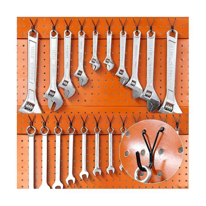 Peg Board Hooks,black J-hook for Hanging Jewelry, Keys, Retail Items, Small Tools, Fit 1/8in 3/16in