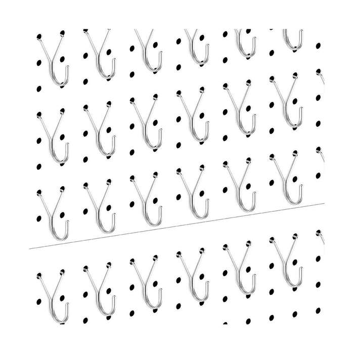 Peg Board Hooks,silver J-hook for Hanging Jewelry, Keys, Retail Items, Small Tools, Fit 1/8in 3/16in