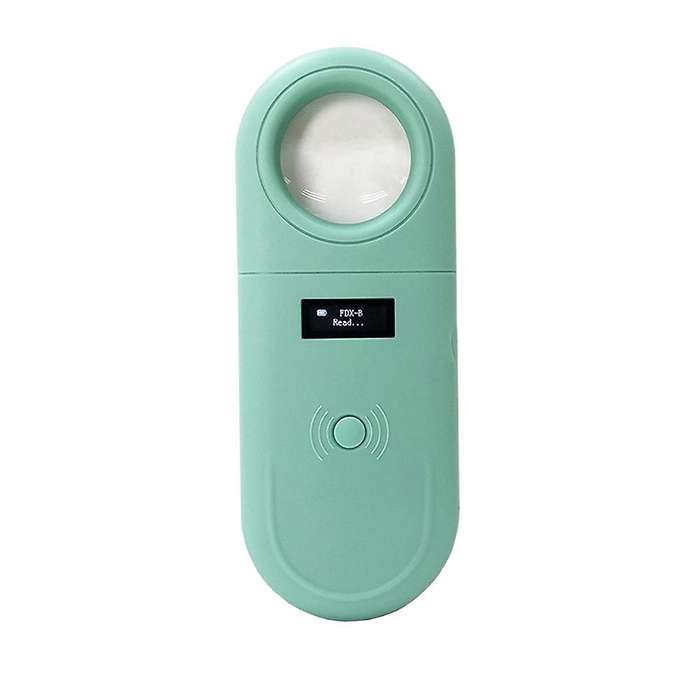 Pet Scanner Handheld Pet ID Reader Portable RFID Reader with LED and Magnifier Function for 134.2Khz