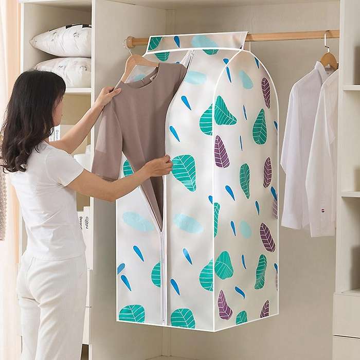PEVA Clothes Dustproof Cover Closet Tidying Bag Size Cover Dress Bag Overcoat Cover -60 x 50 x 120cm