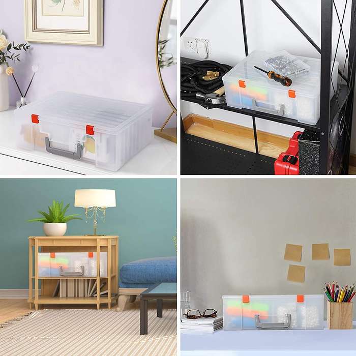 Photo Storage Box 4x6Inch, 18 Inner Photo Case Photo Organizer Acid-Free Photo Box Storage Photo Kee