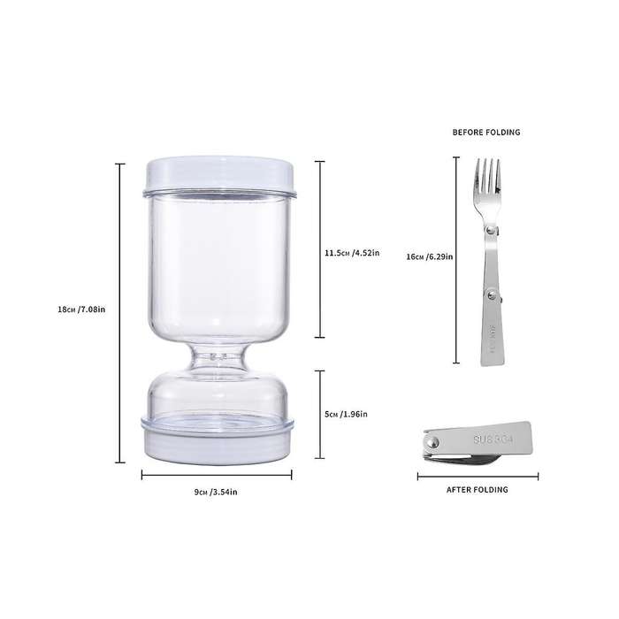 Pickle Container Jar Easy Separation Leak-proof Lid Canned Pears Olive Pickled Cucumber