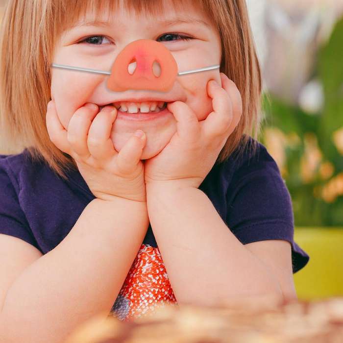 Pig Nose Costume Rubber Snout Adult Child Funny Tricks Gifts
