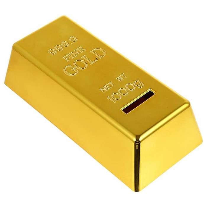Piggy Bank Money Box Plastic Bank Gold Bar Brick Money Box Case for Birthday Gifts Home Decor